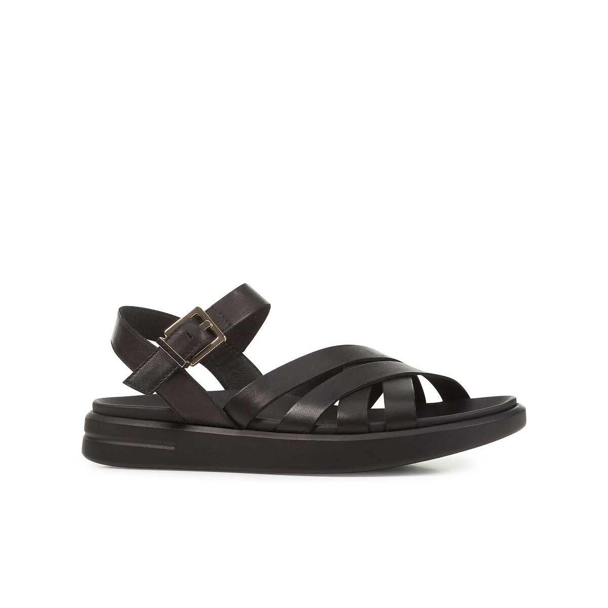 Sandales en cuir Xand 2S noir, GEOX