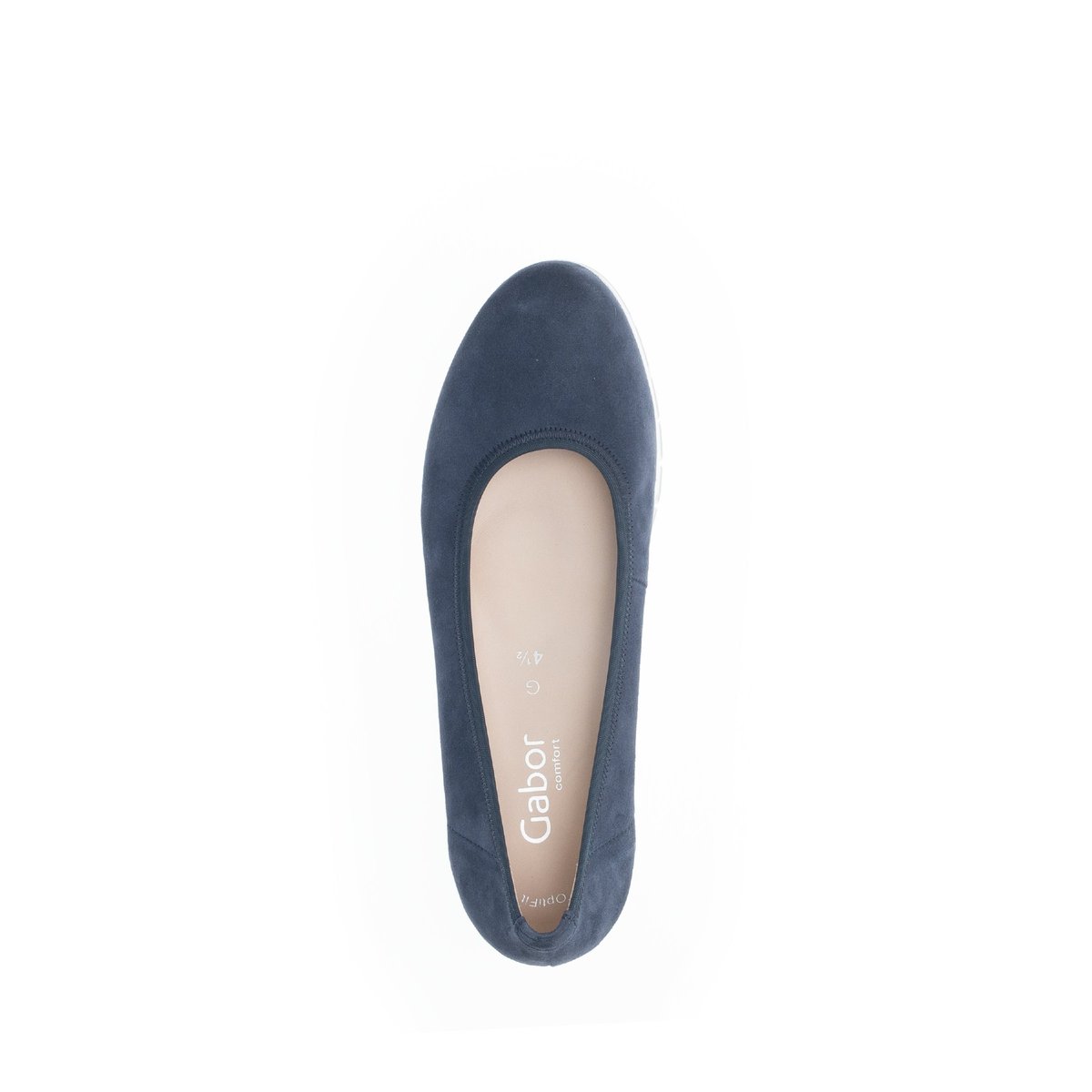 Ballerines en à talon compensé bleu, GABOR