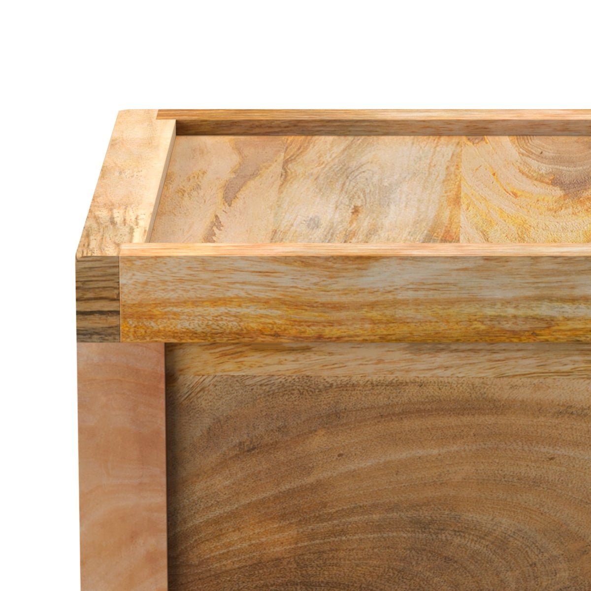 Table de chevet 1 tiroir en bois de manguier - JAKARTA bois clair, MAISON PAVANE