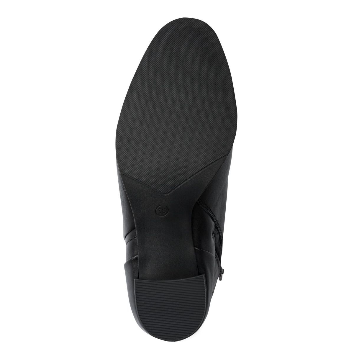 Bottine en cuir noir, MARCO TOZZI