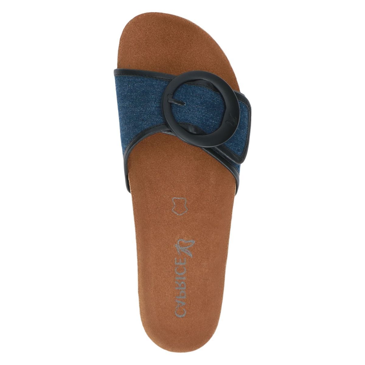 Mule plate bleu marine, CAPRICE