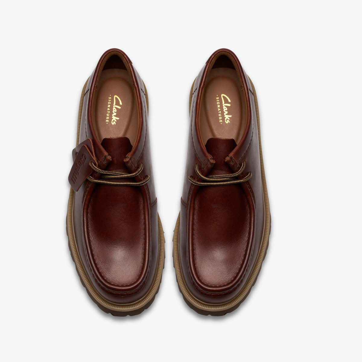 Derbies richelieus Cuir CLEYHILL SEAM marron, CLARKS