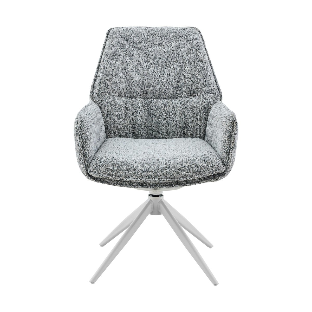Chaise pivotante à accoudoirs (lot de 2) CORTINA gris, PIER IMPORT