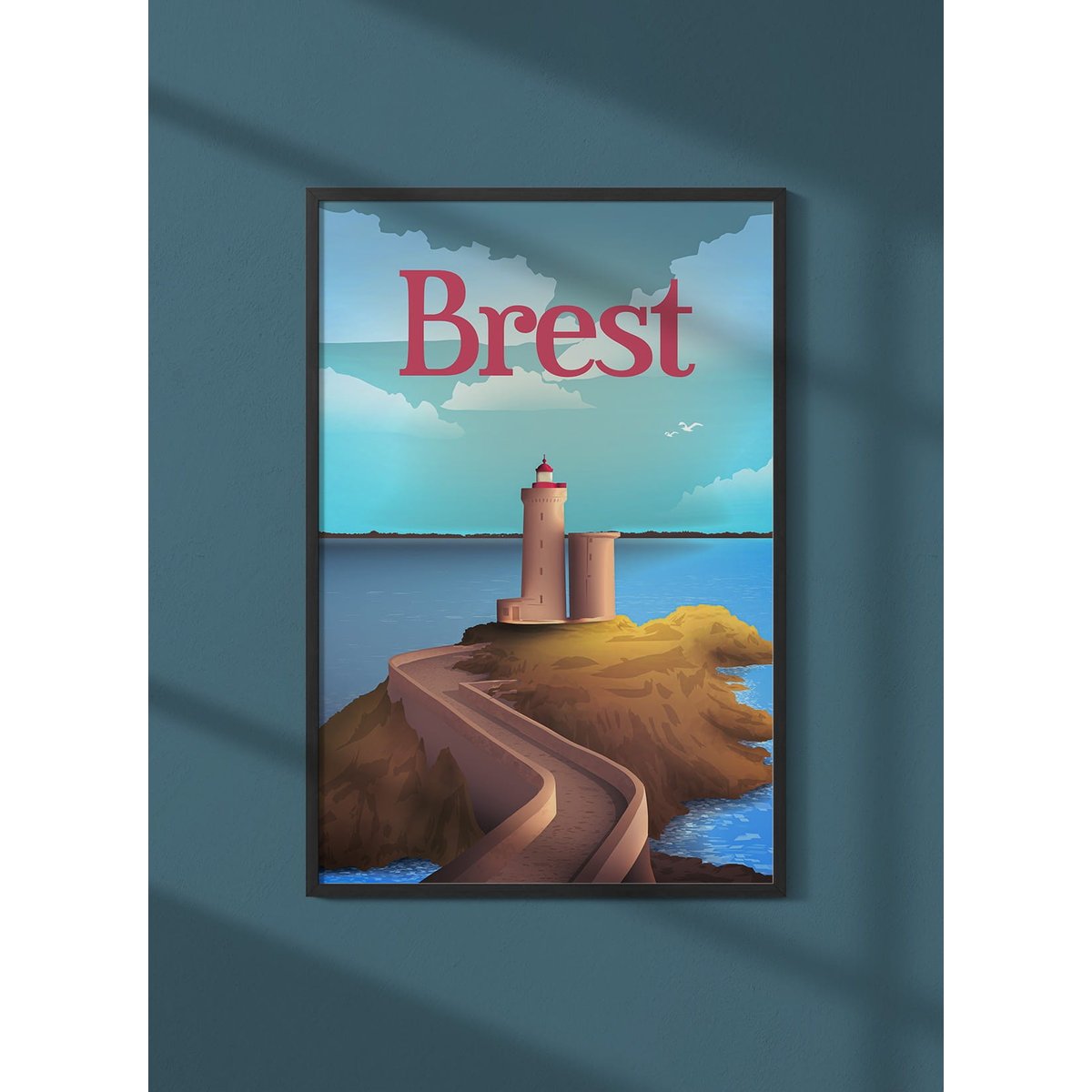 Affiche ville Brest blanc, L'AFFICHERIE