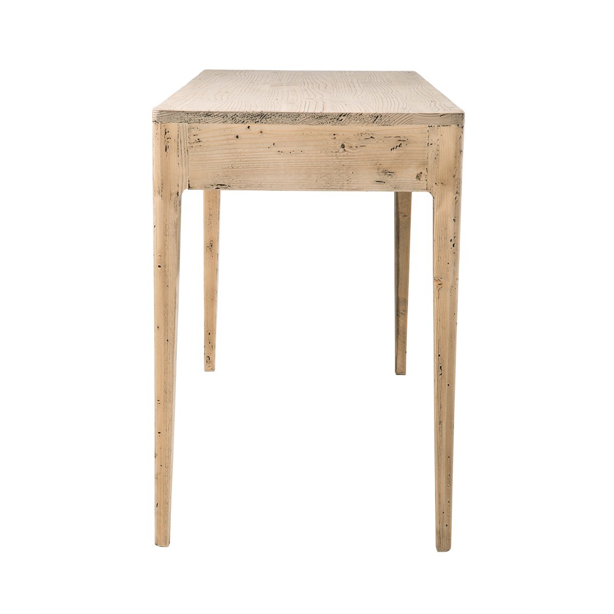 Bureau 1 tiroir en pin massif - HENRI bois foncé, SIGNATURE