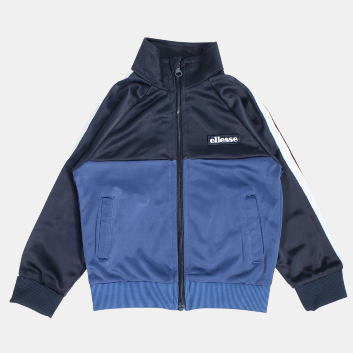 Ensemble veste zippée col montant et pantalon de jogging TRACK bleu marine, ELLESSE