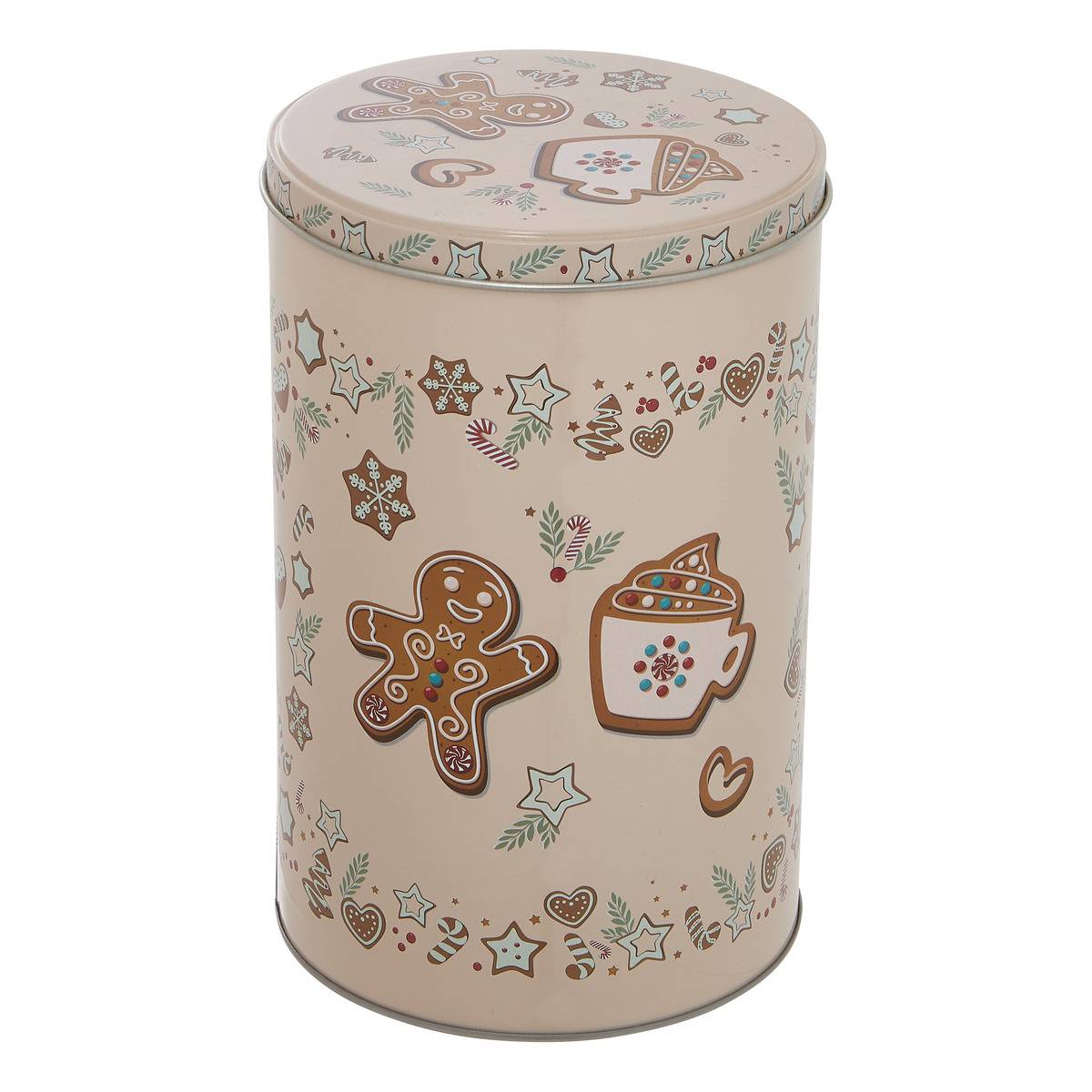 Boîte à gâteaux ronde Noël H.20,5cm modèle b, 5FIVE SIMPLY SMART