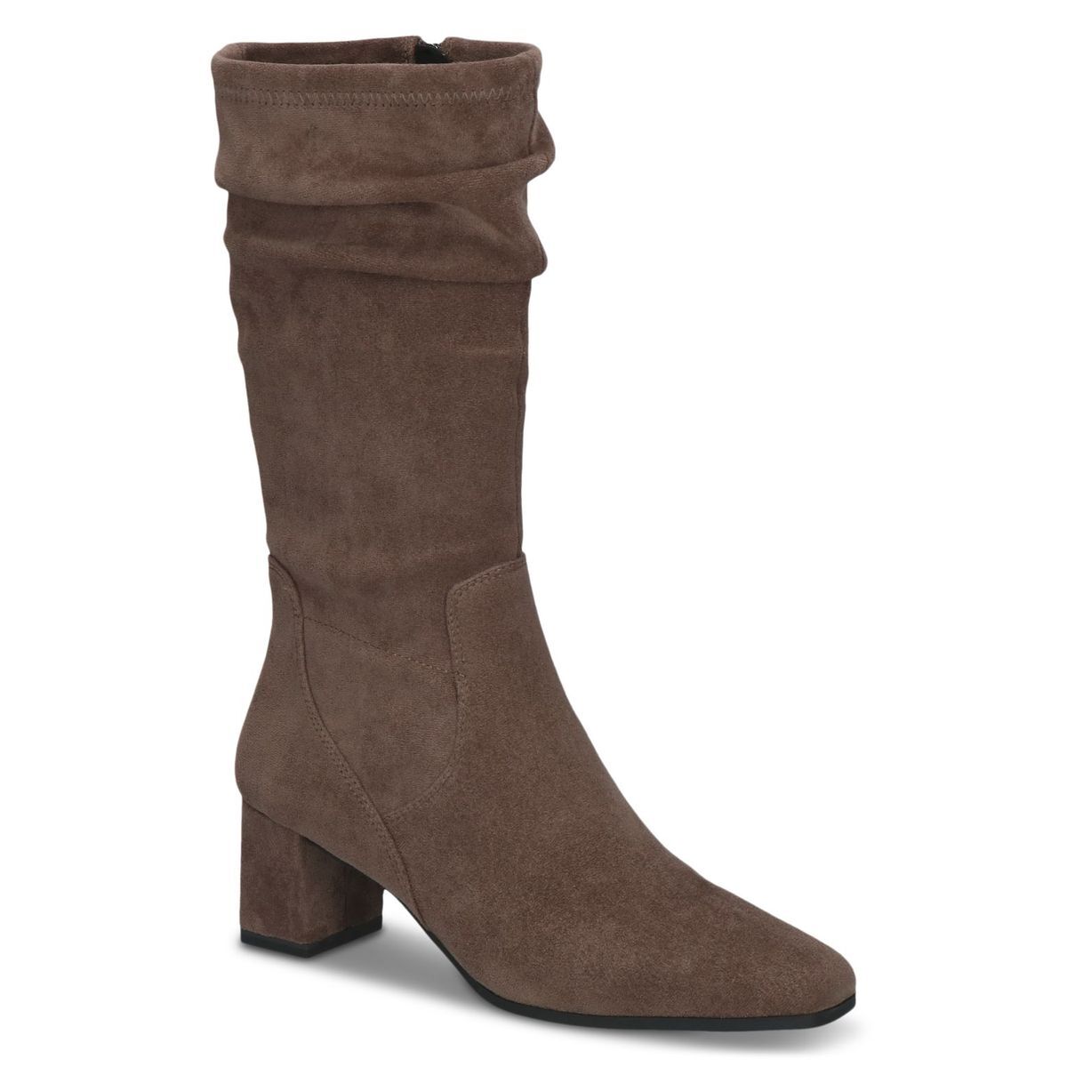 Bottine talon bloc marron cognac, CAPRICE