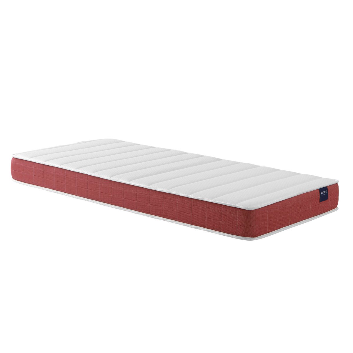 Ensemble matelas couchage latex, sommier Lune et pieds Crépuscule 400 blanc, SOMEO