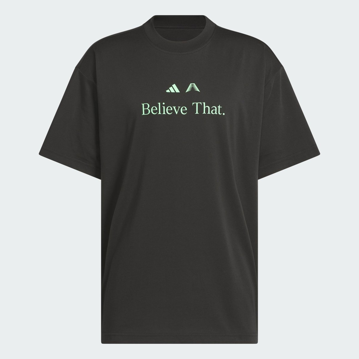 T-Shirt Anthony Edwards Believe That black / screaming green, adidas Performance