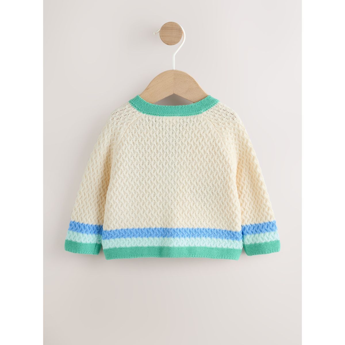 Cardigan bébé en maille animaux au crochet multicolores pastel, NEXT