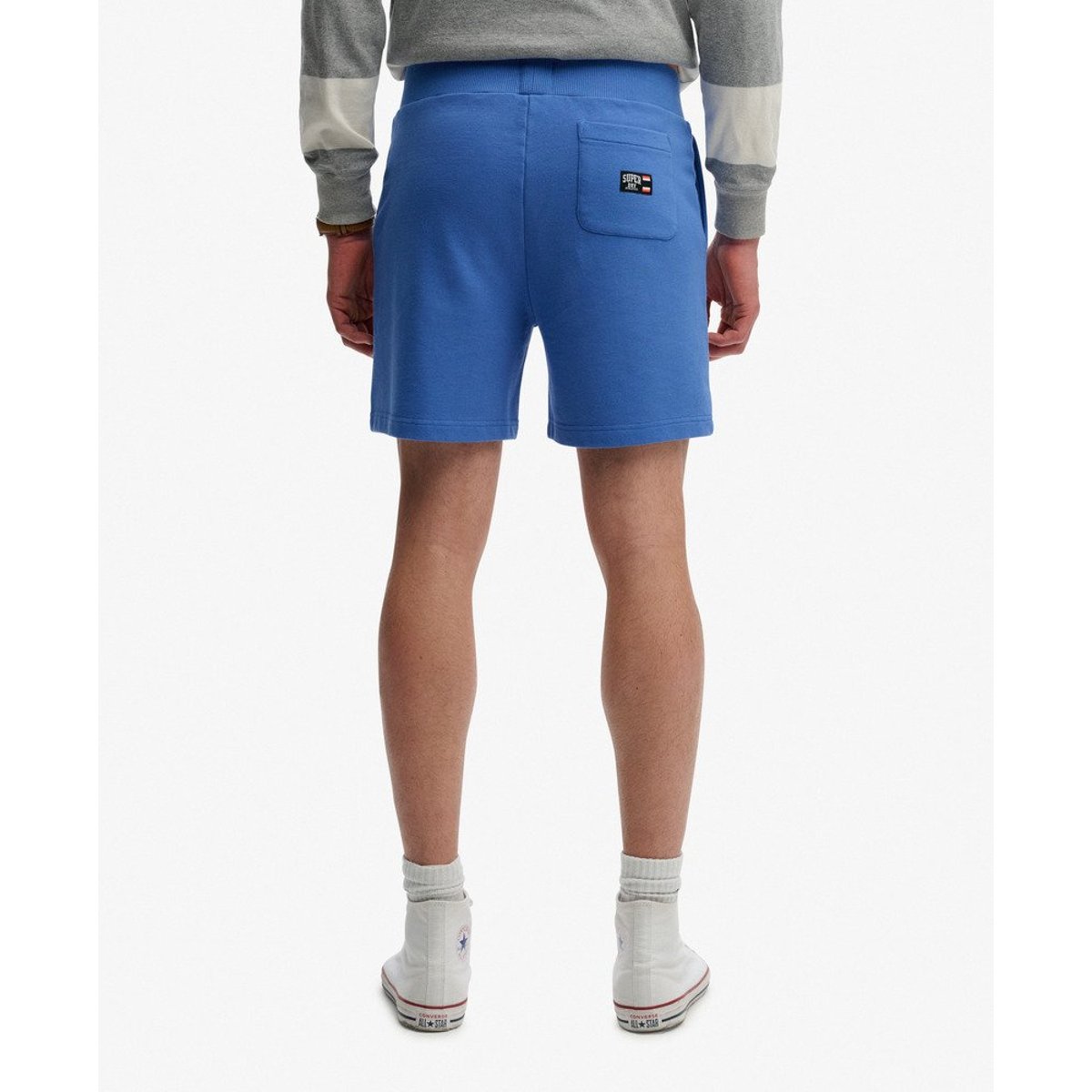 Short Classic Essential Logo bleu chambray, SUPERDRY