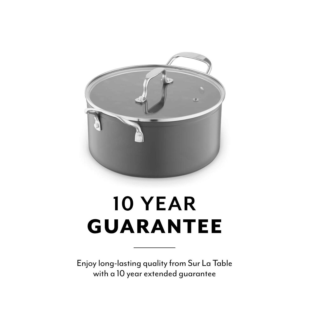 24cm SLT Core Hard Anodized Casserole grey, SUR LA TABLE
