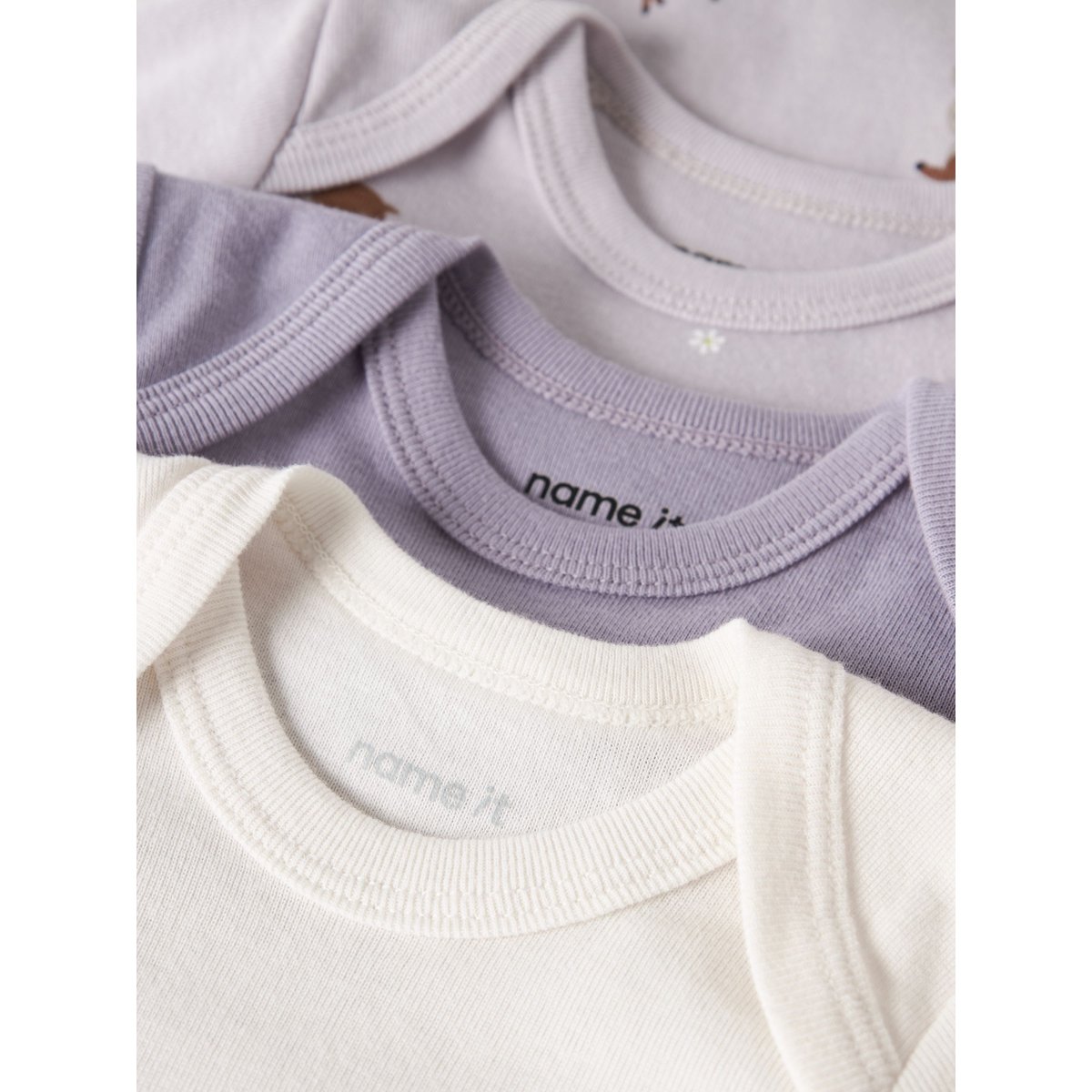 Barboteuse violet - lilac marble, NAME IT