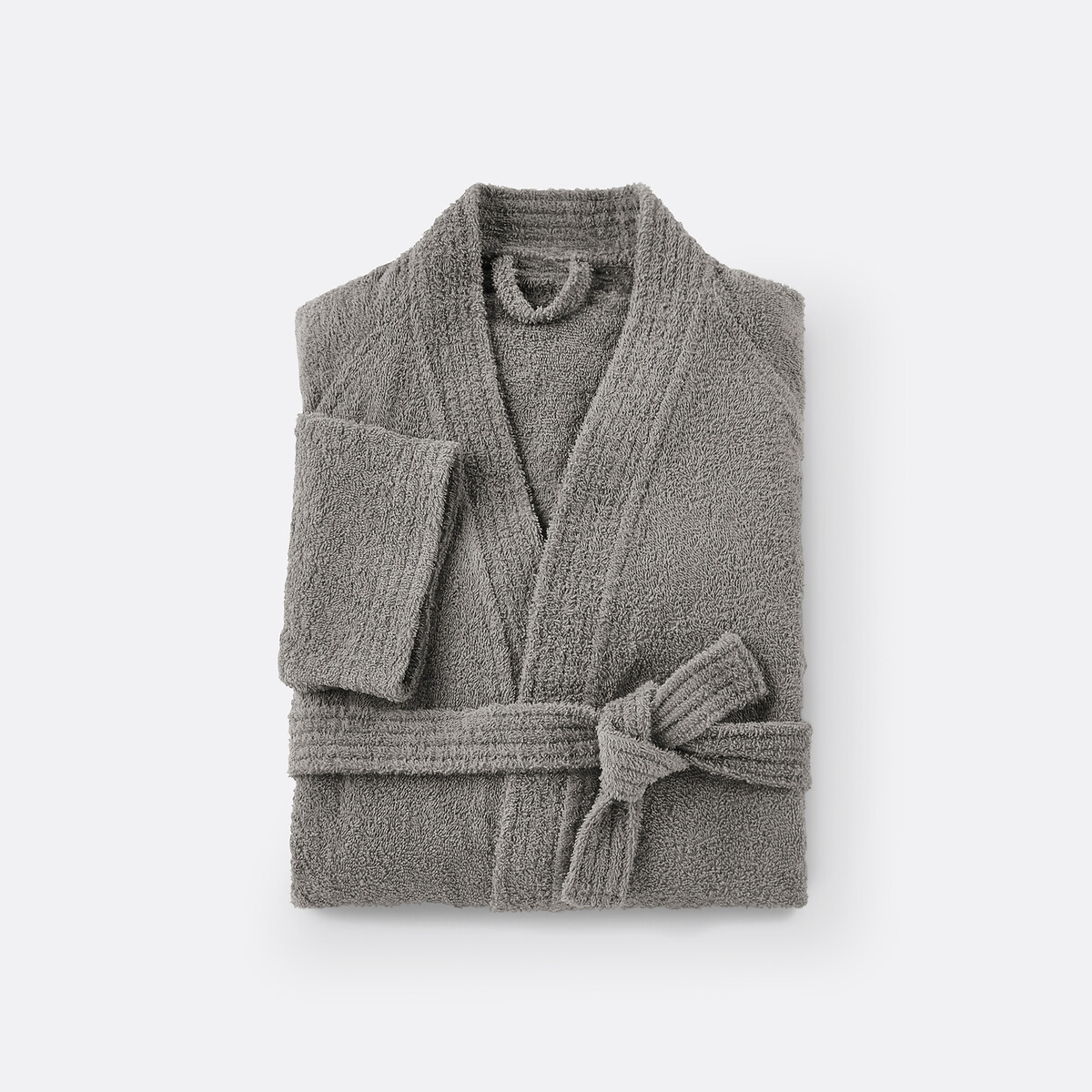 Kimono badjas volwassenen 350 g/m², Scenario donkergrijs, LA REDOUTE INTERIEURS