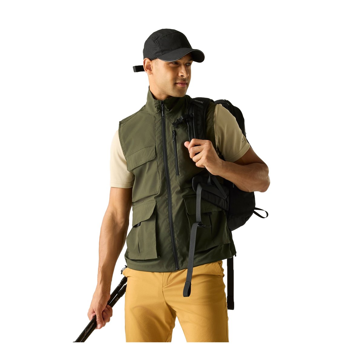 Veste unie sans manches de voyage vert kaki, REGATTA