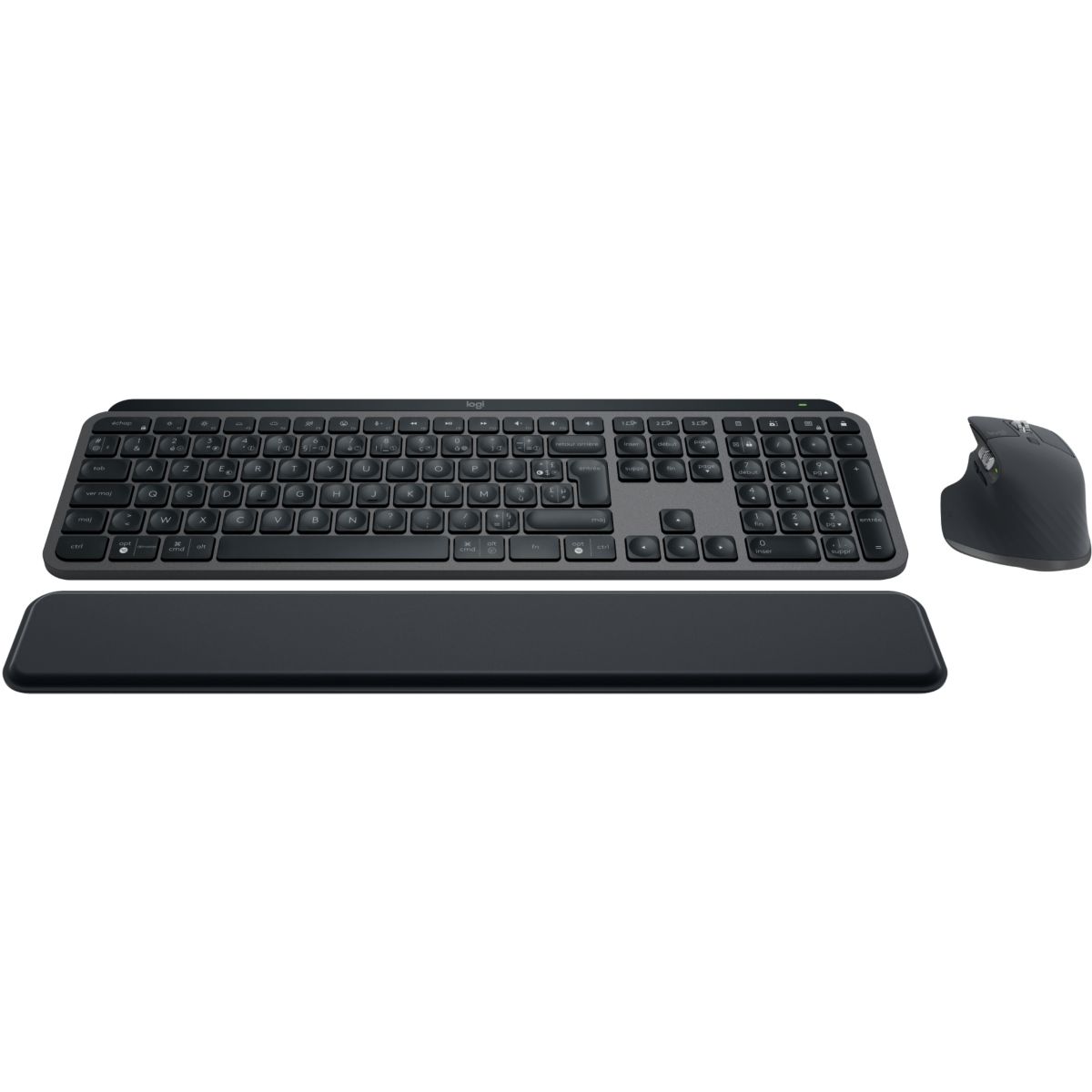 Clavier + Souris MX keys S avec repose poignet couleur unique, LOGITECH
