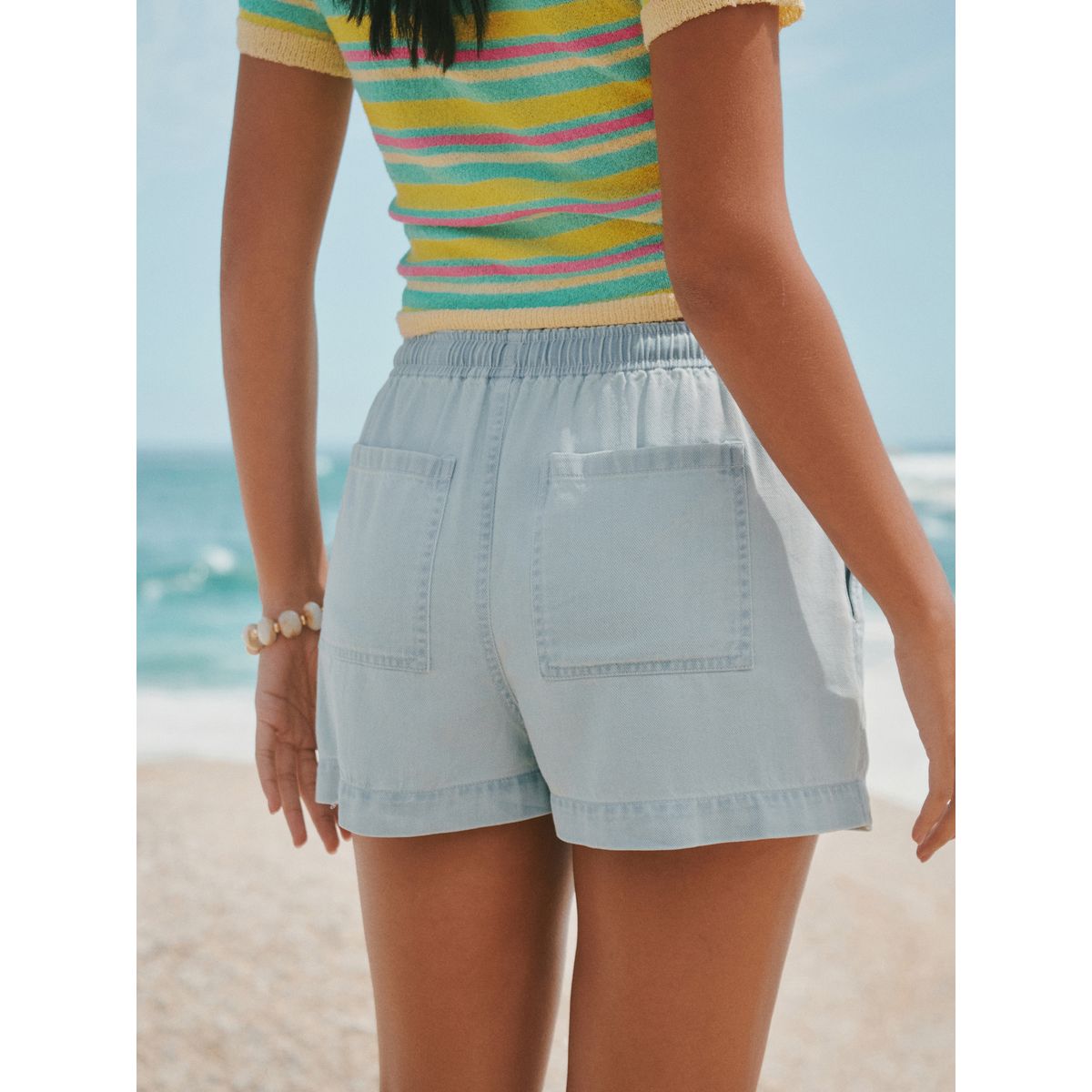 Short à enfiler bleu clair, NEXT