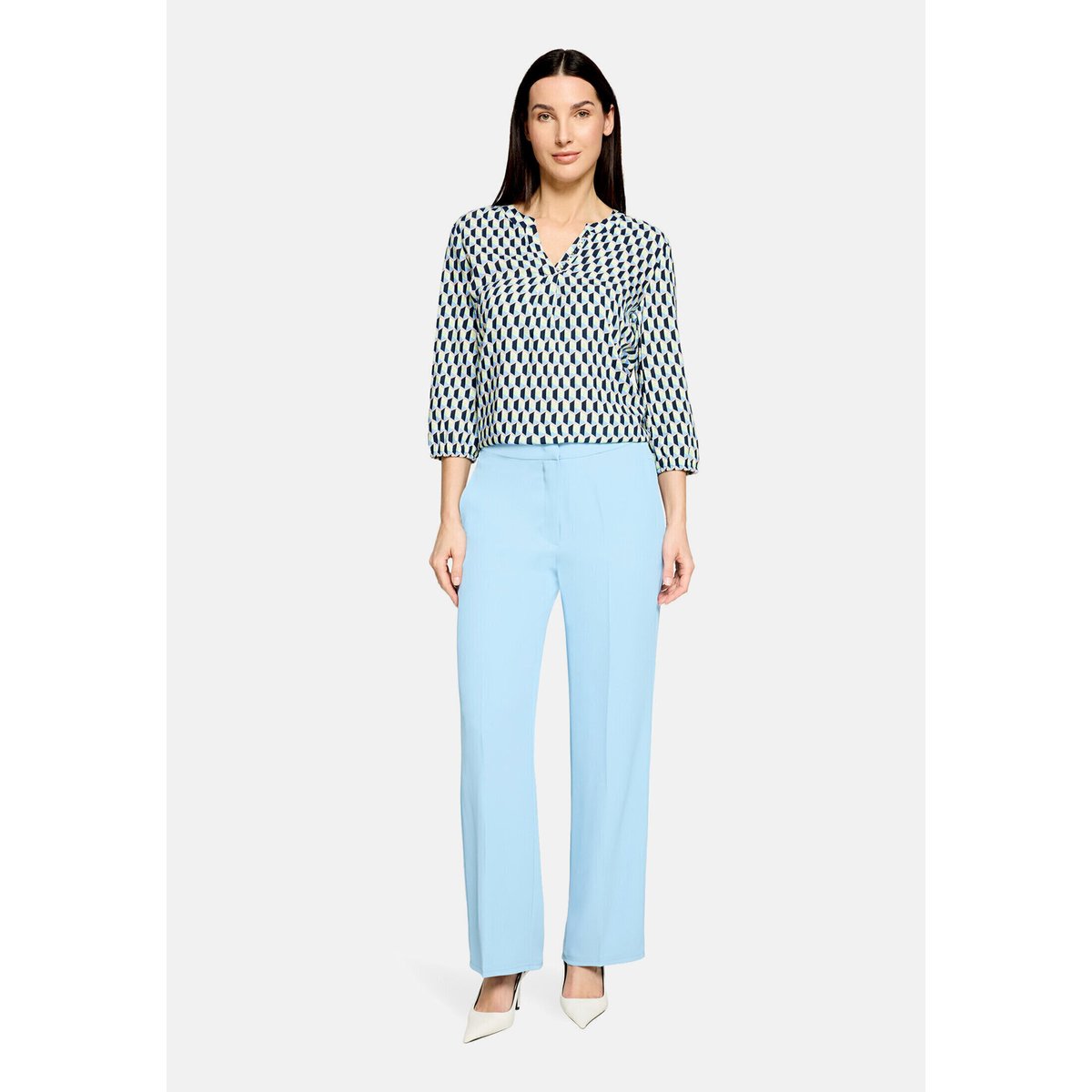 Tunique à manches 3/4 bleu/vert, BETTY BARCLAY