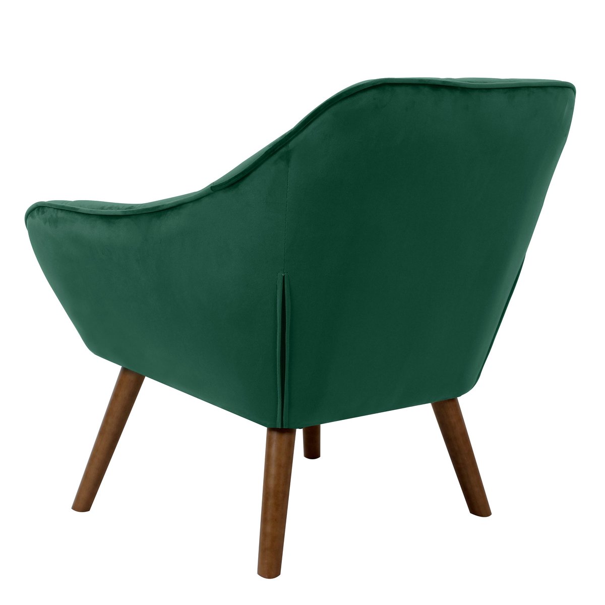 Fauteuil en velours - SIMBA vert foncé, MAISON PAVANE