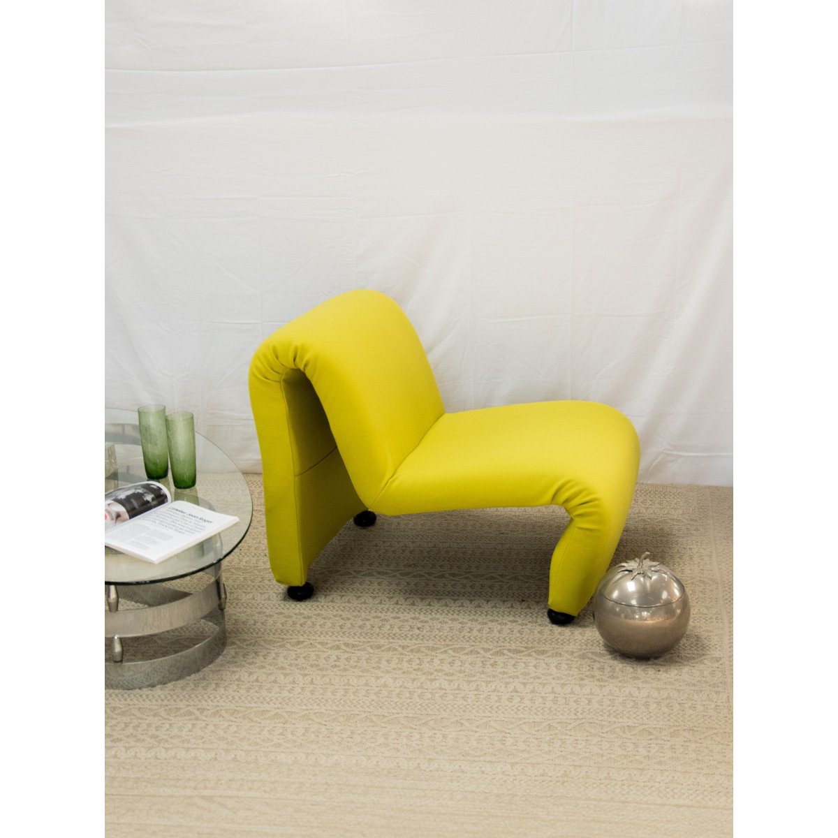 Chauffeuse verte en tissu Olivia N°61 - Bon état vert, DEBONGOUT