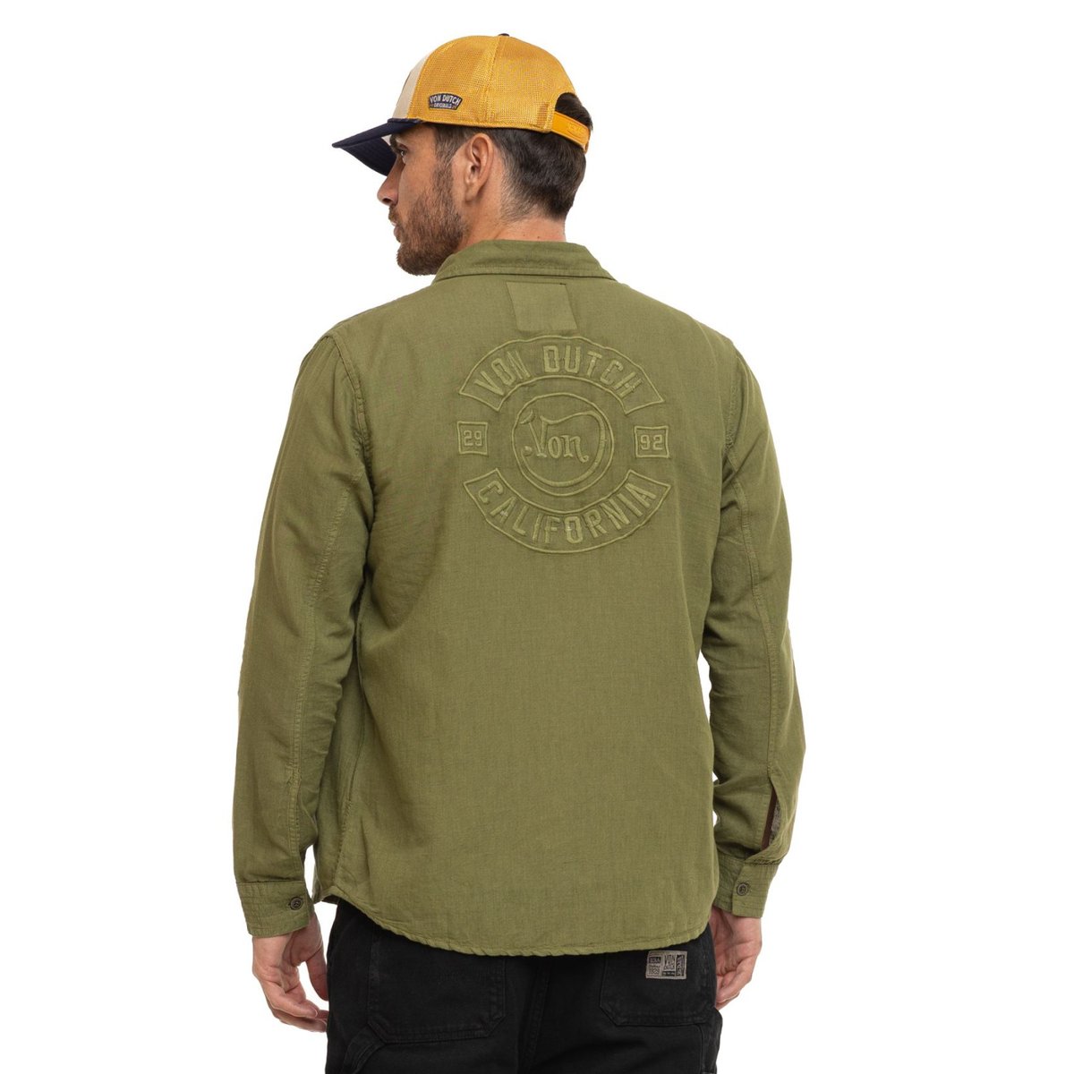 Chemise lin LINO kaki, VON DUTCH