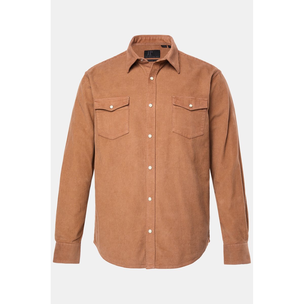 Chemise en velours côtelé marron noisette, JP1880