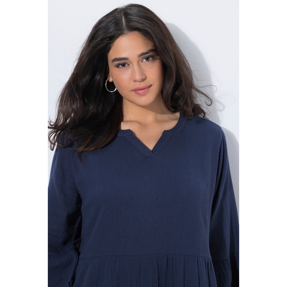 Robe en mousseline marine, ULLA POPKEN