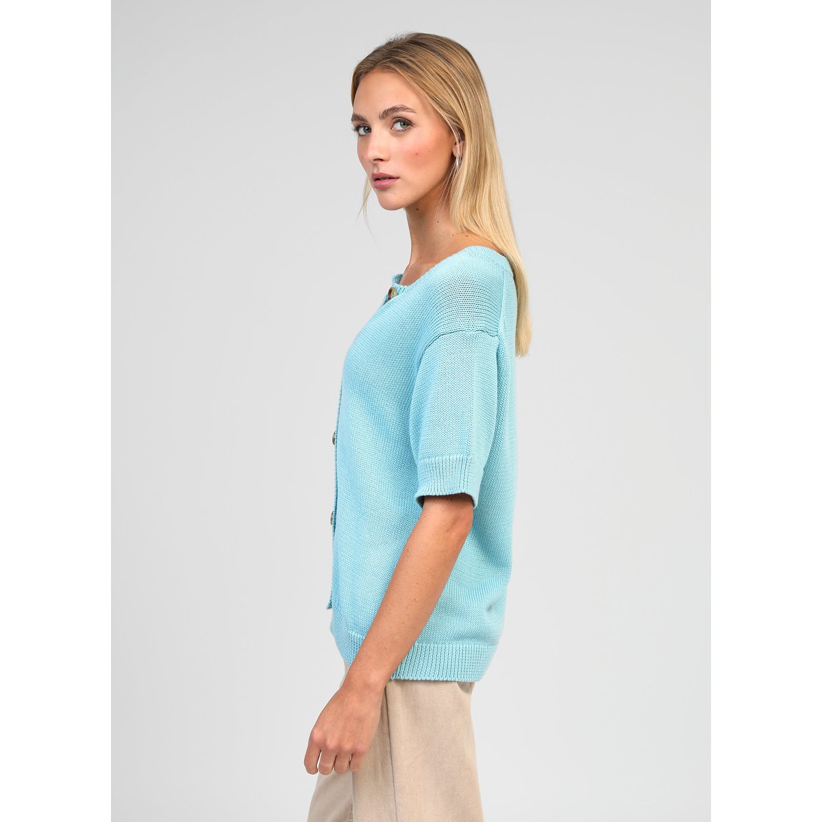 Pull LEVIORA turquoise, AN'GE