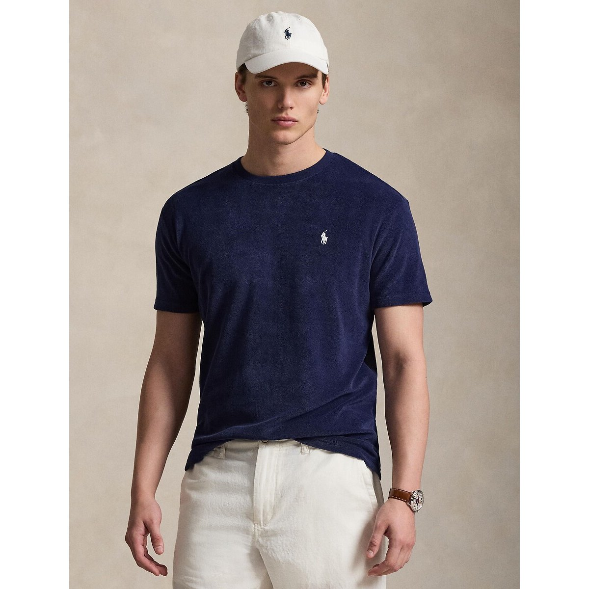 T-shirt Classic Fit à logo marine, POLO RALPH LAUREN