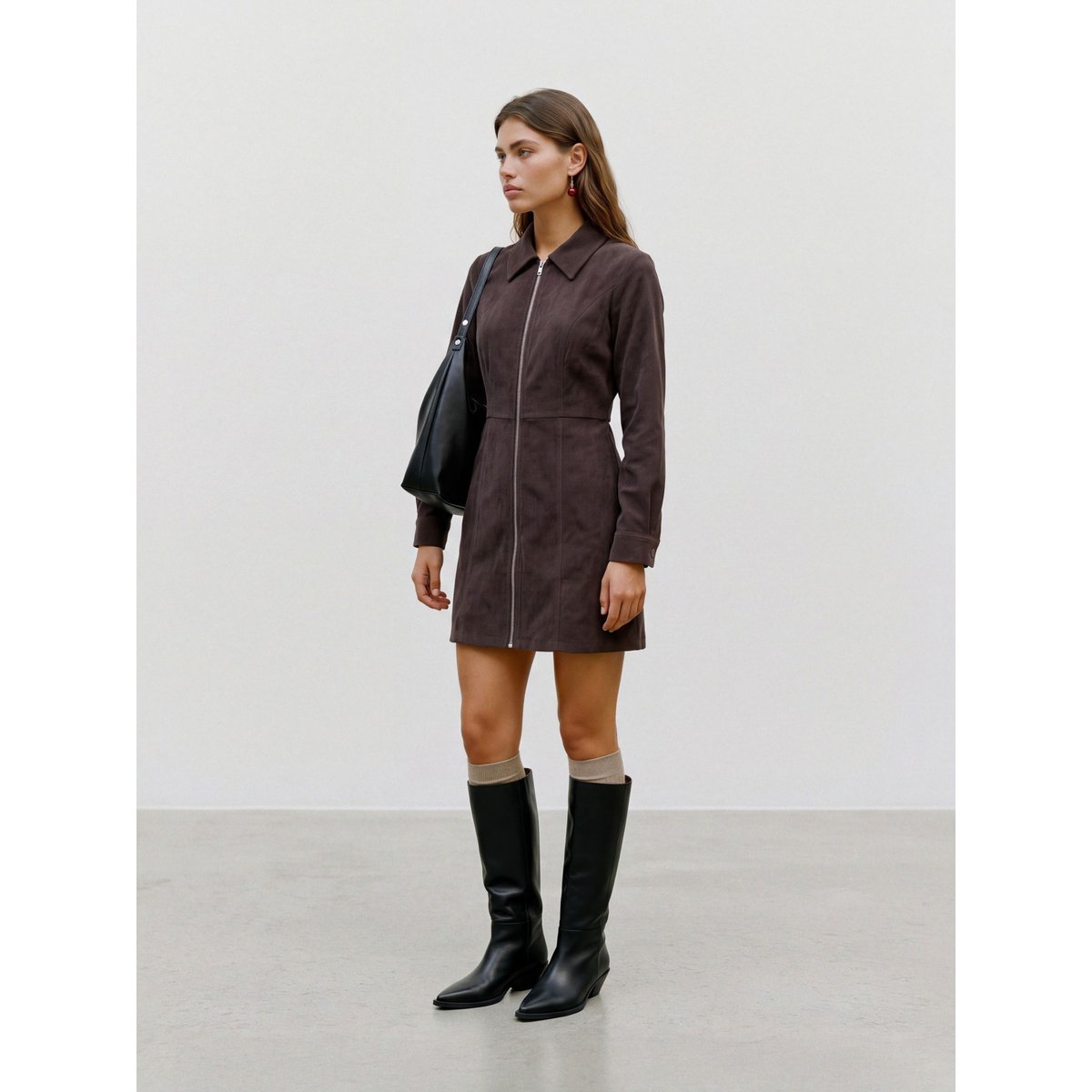 Robe Chemise chocolate torte, VERO MODA