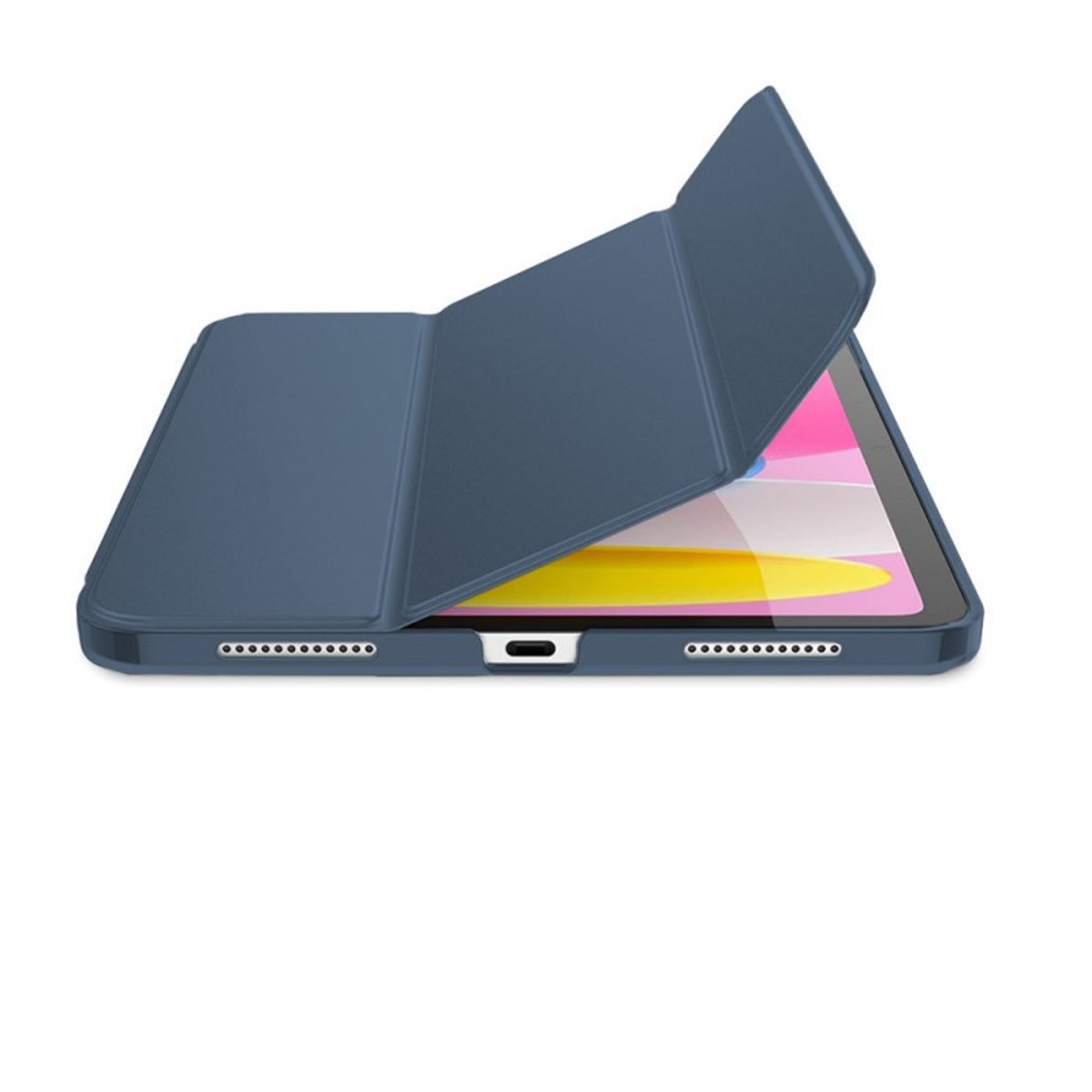 Etui Smart Cover à rabat avec support pour iPad 10.9" 10e Génération (2022) / iPad 11" A16 (2025) bleu, EVETANE
