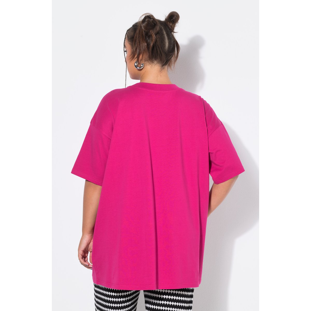 T-shirt oversize à manches courtes. Imprimé mauve foncé, STUDIO UNTOLD