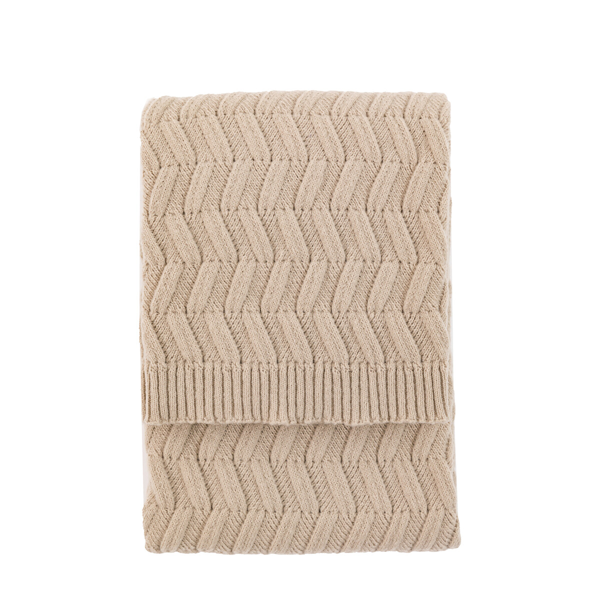 Wovenfield Woven Knit Throw natural, SO'HOME