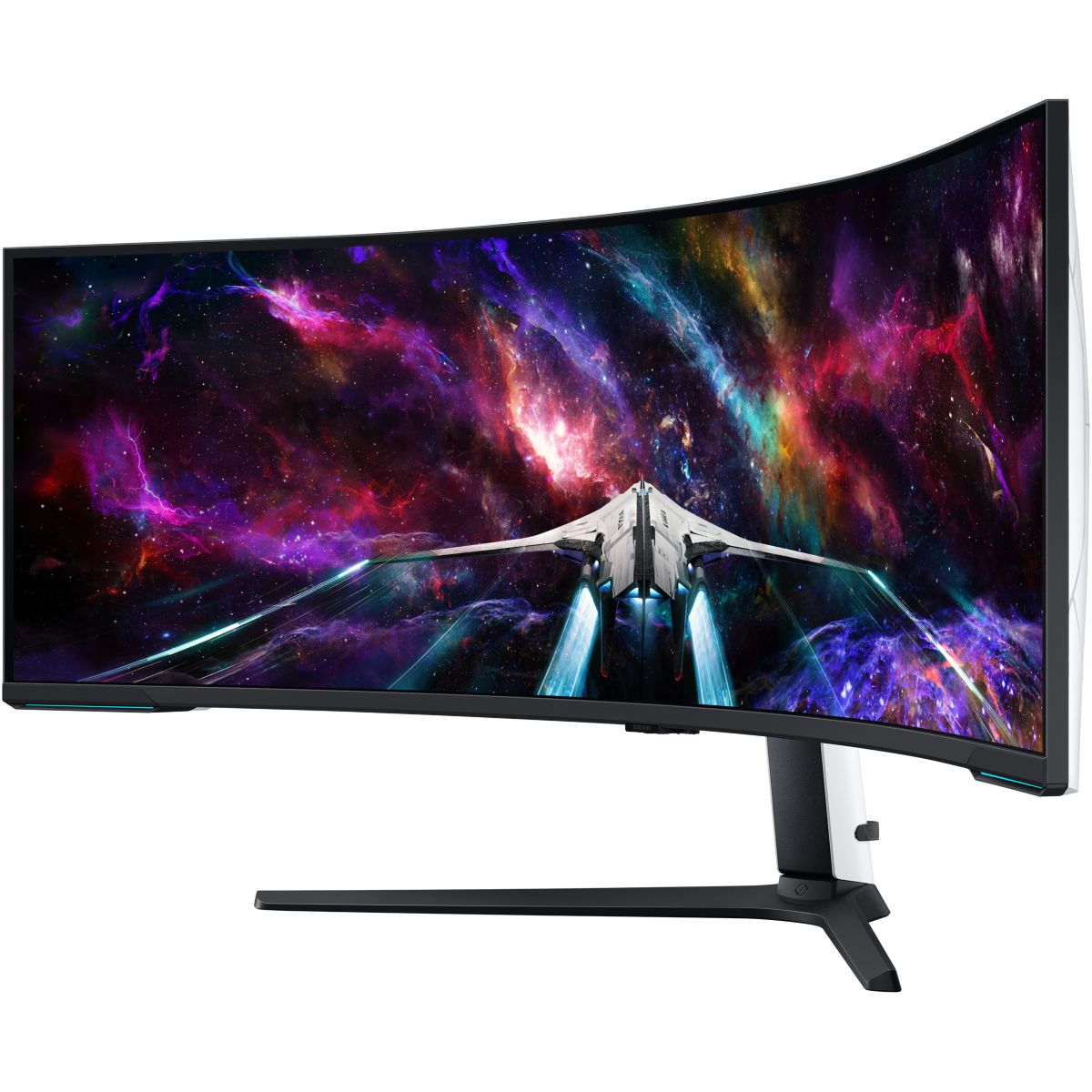 Ecran PC Gamer ODYSSEY G9NEO G95 57" Incurvé 1000R DUHD 240Hz VA MiniLED HDR 1000 AMD FreeSync couleur unique, SAMSUNG