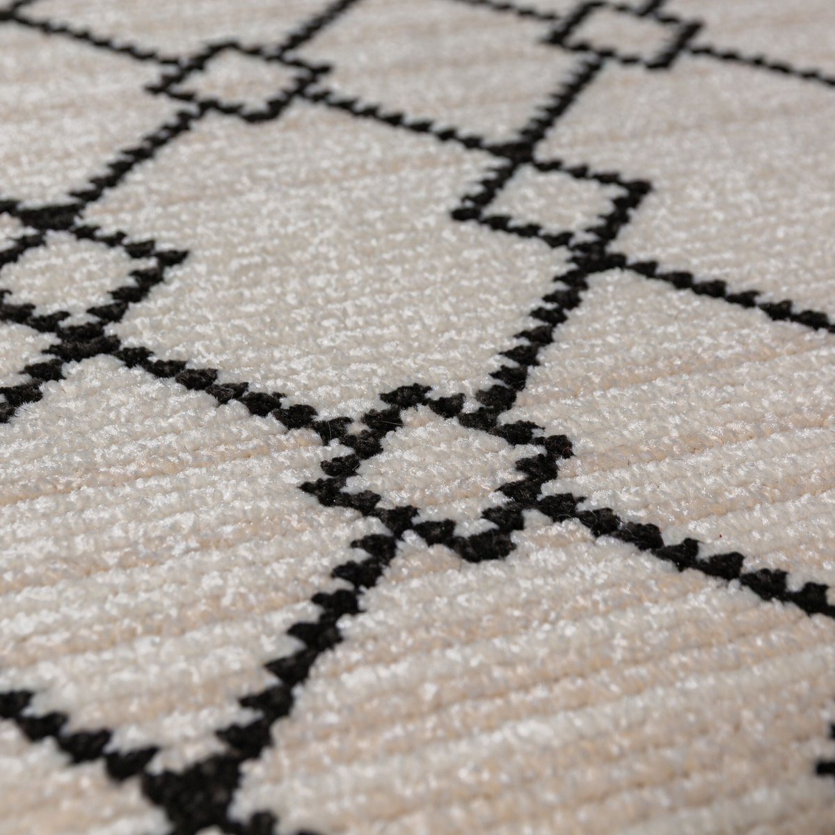 Tapis moderne ALLIA DIAMOND monochrome, FLAIR RUGS