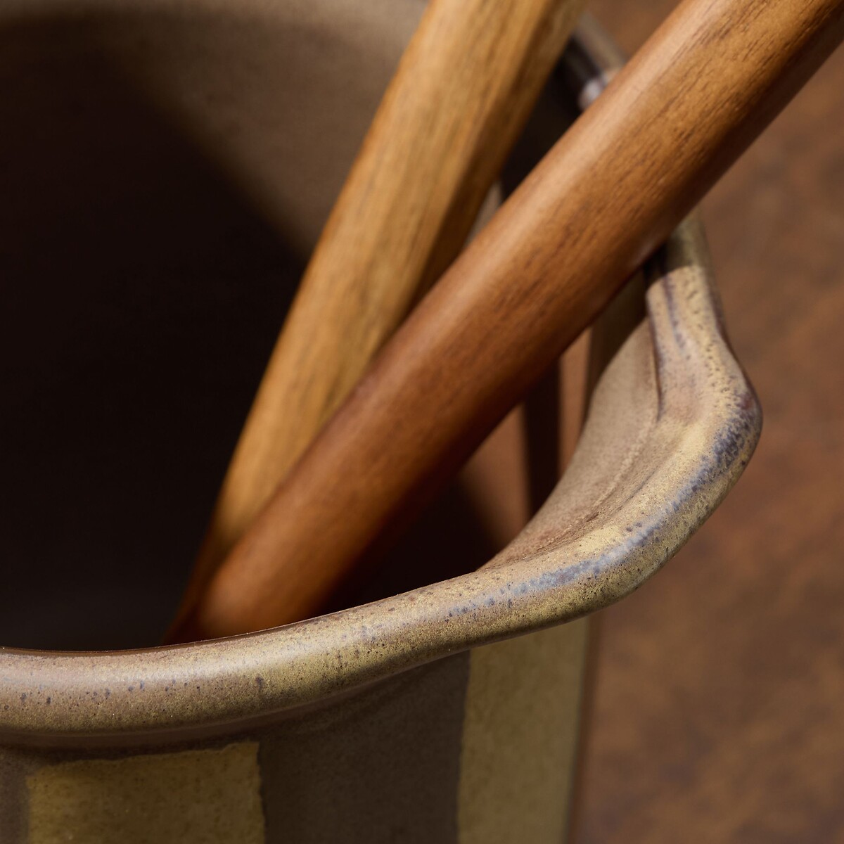 MADE.COM Tomas Utensil Jar brown , MADE