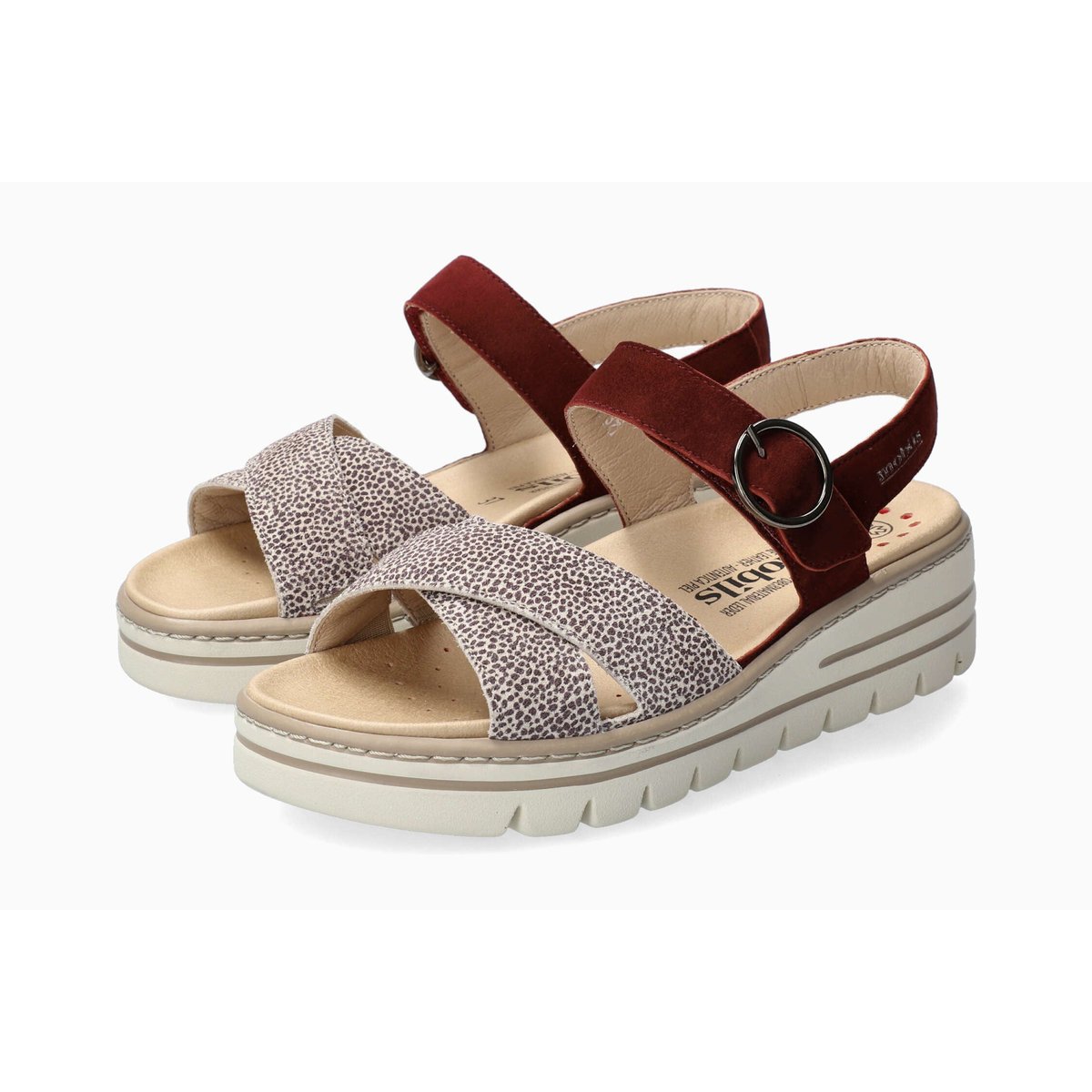 Sandales en cuir CAMILLE gris 514, MEPHISTO
