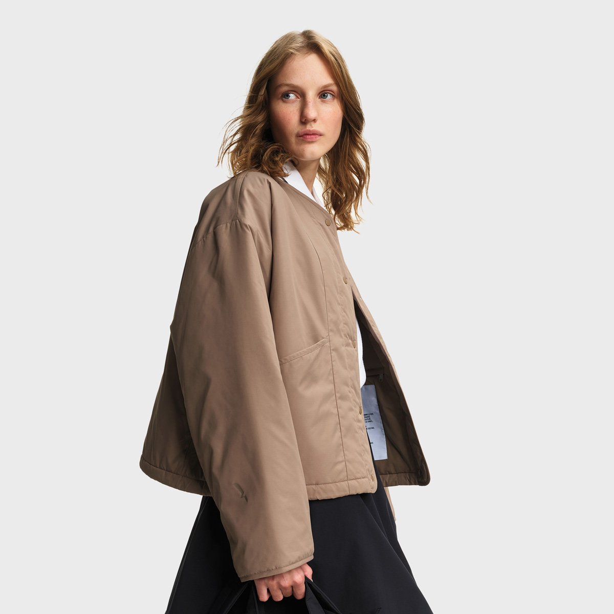 Veste matelassée REPREVE taupe, AIGLE