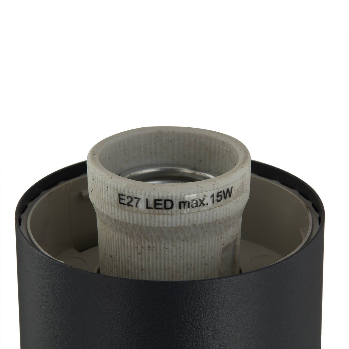 Luminaire extérieur en inox moderne, Statius anthracite, opale, LINDBY