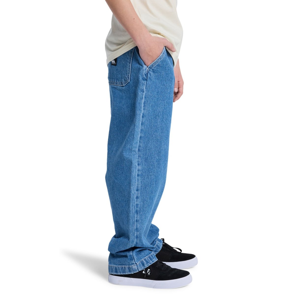Jean baggy THE FOAM DENIM bleu 2001 stone wash, QUIKSILVER