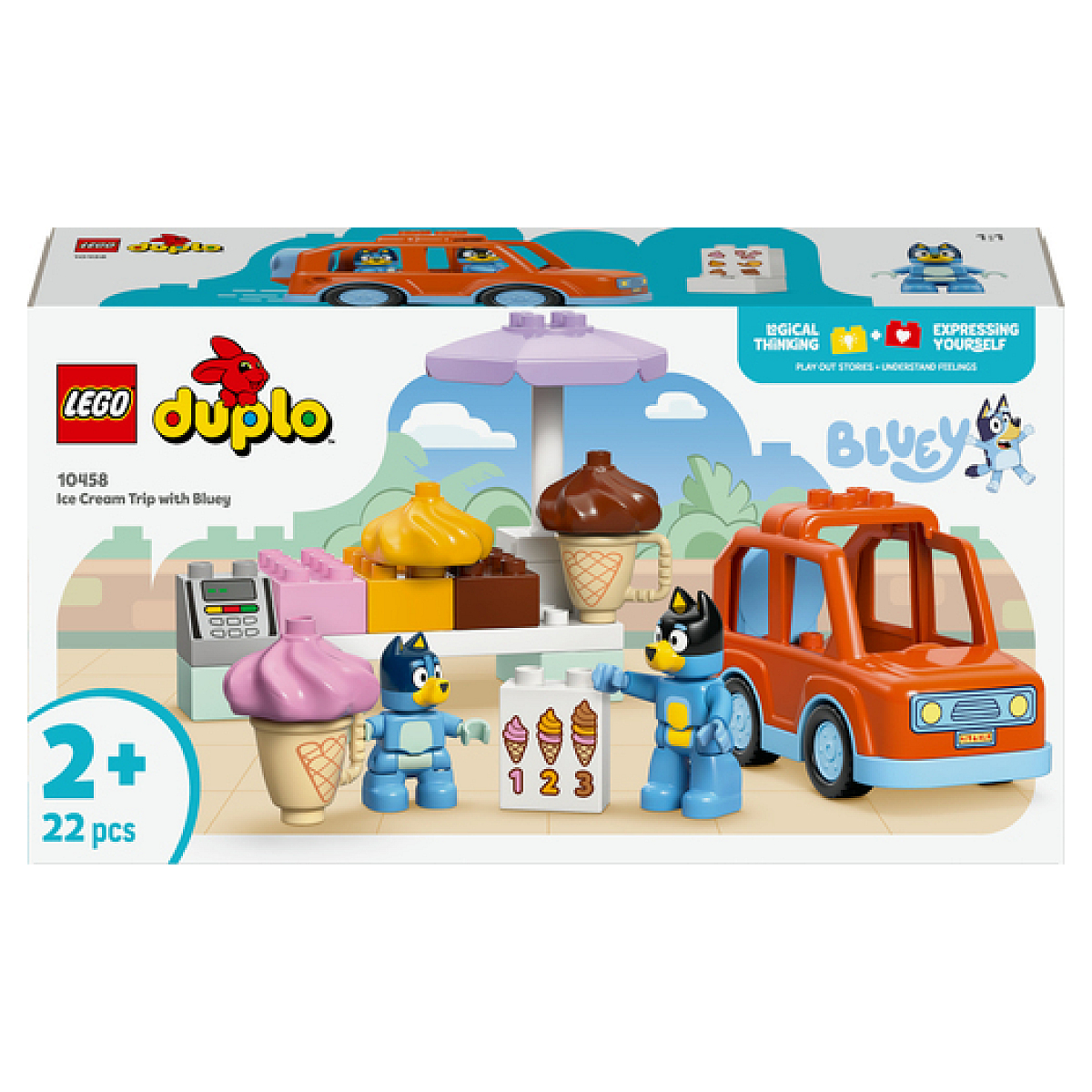 LEGO Bluey : Aventure au Marchand de Glace - Set 10458 couleur unique, LEGO
