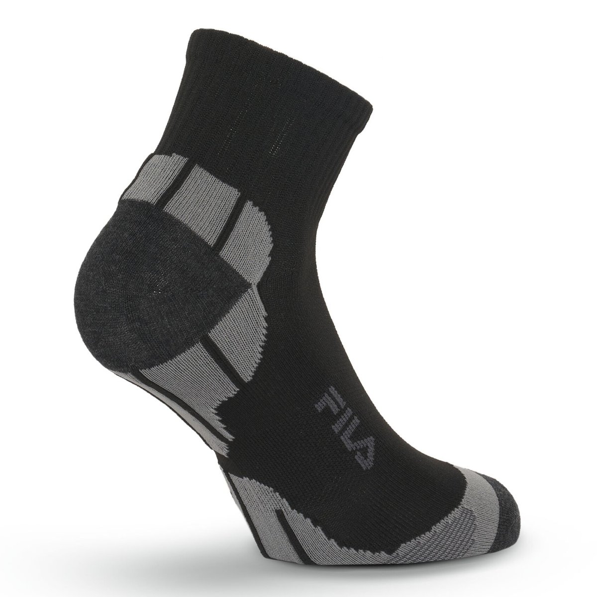 Lot De 6 Chaussettes Quarter noir/gris, FILA