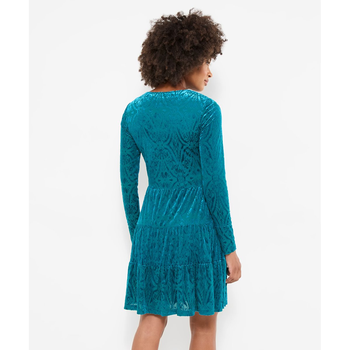 Ravissante Robe Tunique en Velours Dévoré autres, JOE BROWNS