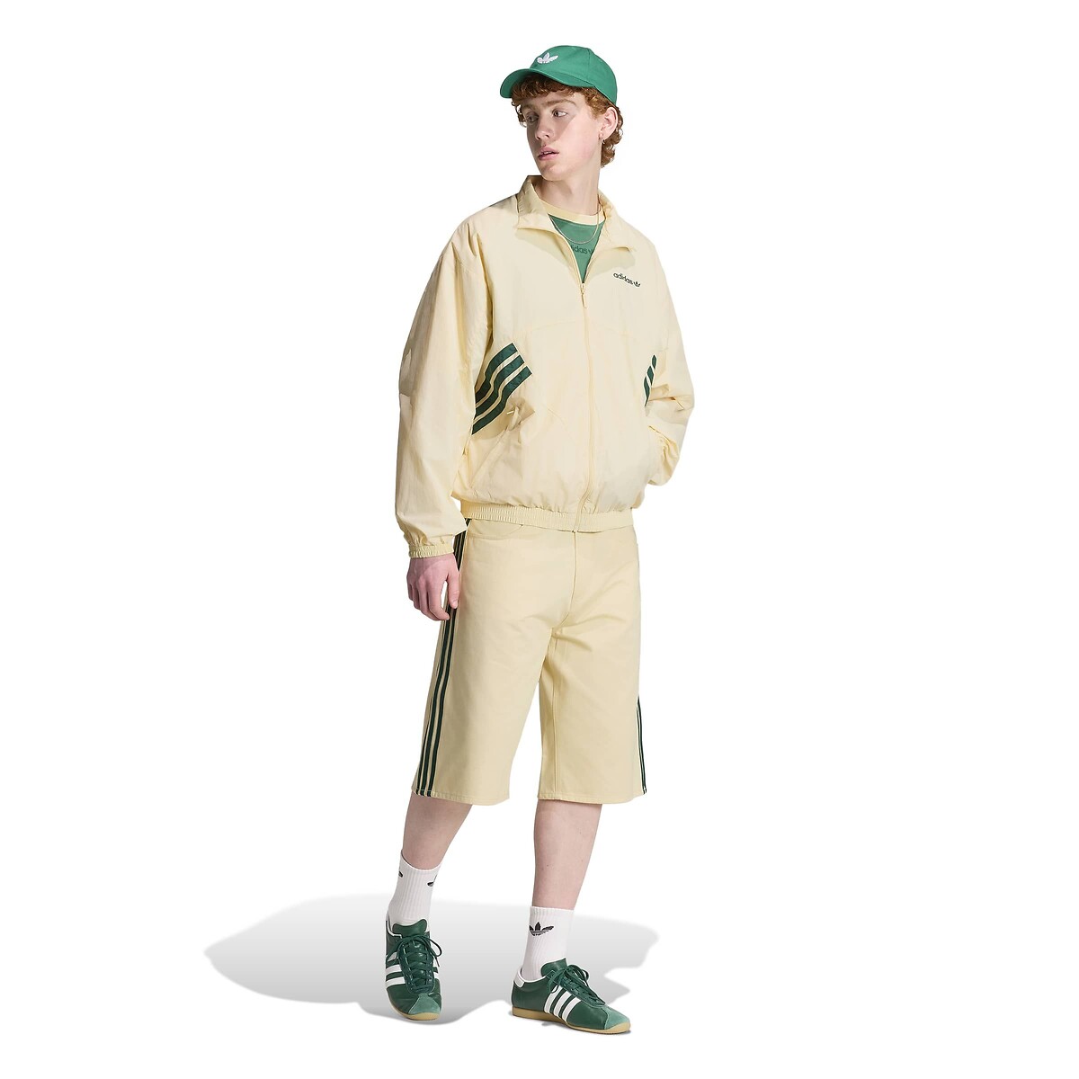 Jas in geweven stof, loose fit, MUNICH 93 vanille, adidas Originals