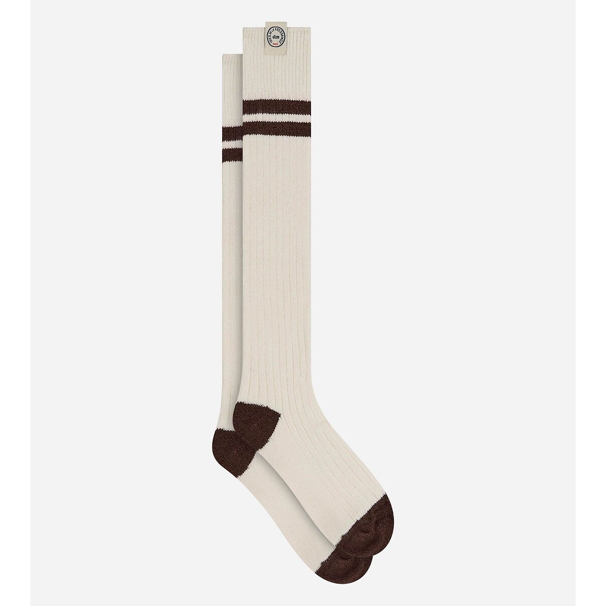 Chaussettes hautes Dim x Inès de La Fressange ivoire, DIM