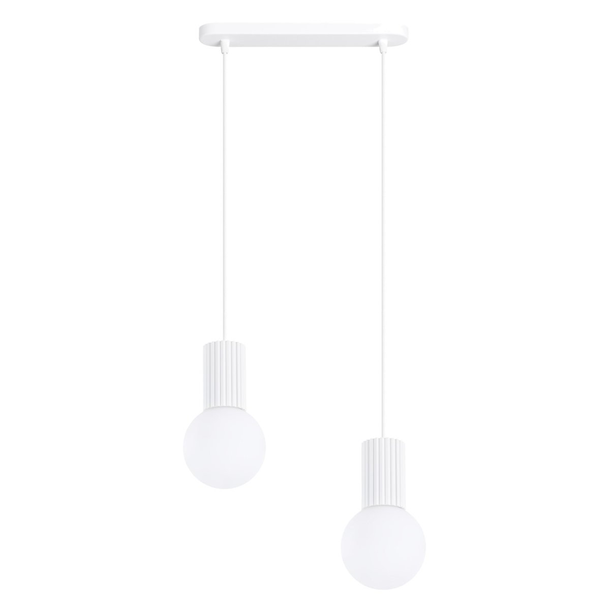 Suspension Aluminium Blanc G9 2 Halo blanc, EDEN