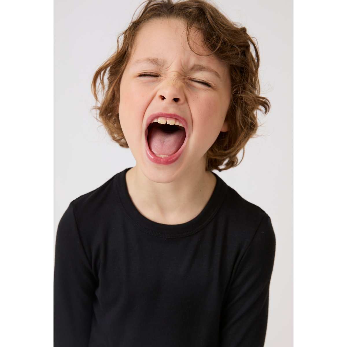 T-shirt enfant Thermolactyl Sensitive rose noir, DAMART