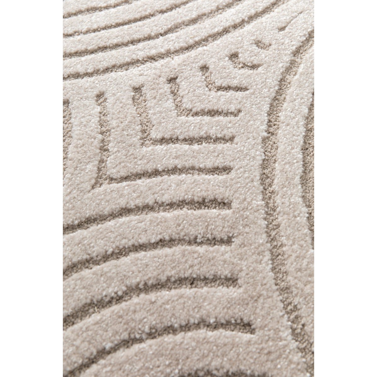 Tapis à relief doux et élégant GROOVE beige sable, AFK LIVING