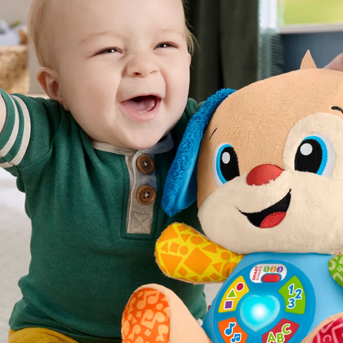 Fisher-Price - Peluche musicale multicolore, MATTEL